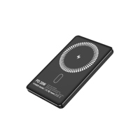Batterie externe 5000 mAh haute capacité à charge rapide pour usage extérieur, recharge sans fil, batterie portable au lithium polymère, logo personnalisé