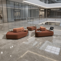 Canapé modulaire de style design en tissu pour salon commercial, sièges modulaires modernes pour bureau, salle d'attente, hôtel, école, hôpital