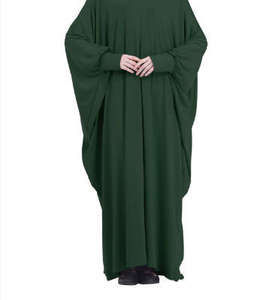 Abaya Caftán Tallas <span class=keywords><strong>M</strong></span>-XXL, Ropa Islámica para Mujer, Vestido Musulmán con Hiyab, Túnica, Estilo Arabia, Dubái, Malasia, Indonesia - Product Image 5
