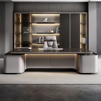 Bureau de direction moderne minimaliste de haute qualité en bois, mobilier de bureau modulaire