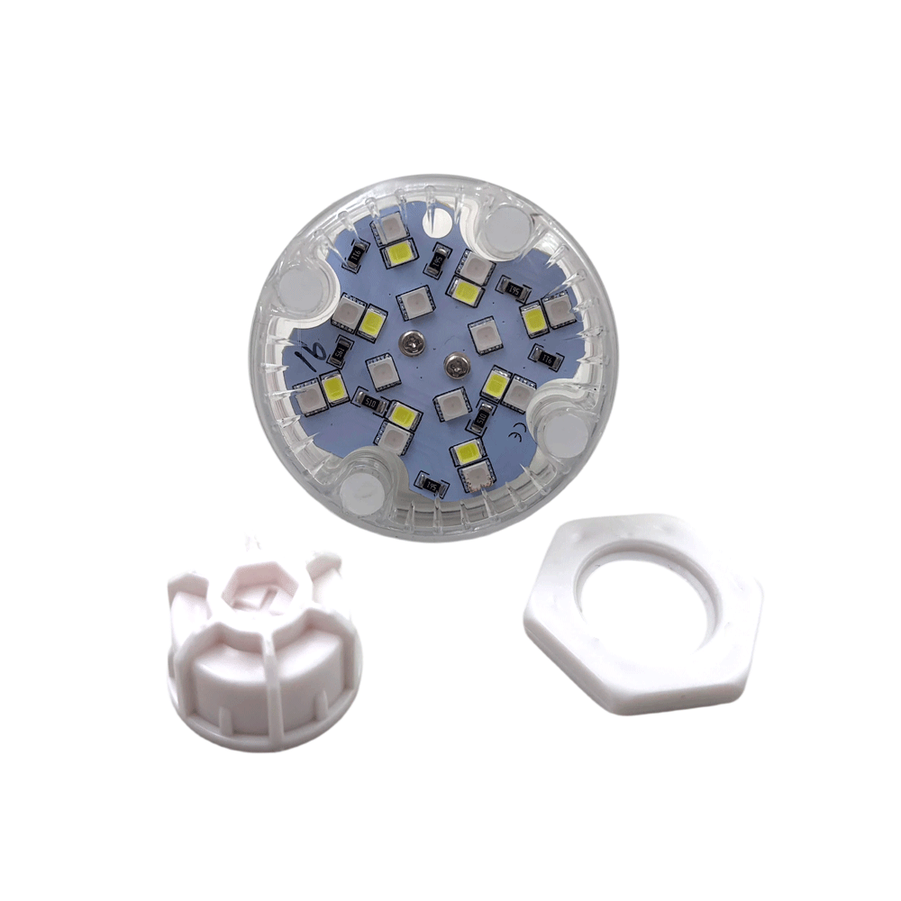 Aidsien AC24V RGB LED Pixel Point Lights IP65 Waterproof 50MM Auto Cabochon Colorful Amusement Led Light Amusement Rides