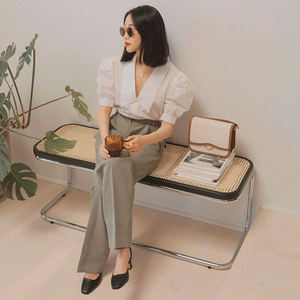 Dreamhouse – banc en <span class=keywords><strong>bois</strong></span> pour salon, chambre <span class=keywords><strong>à</strong></span> coucher, banc en bout de lit, tabouret <span class=keywords><strong>à</strong></span> <span class=keywords><strong>langer</strong></span> décoratif en métal, banc de salle <span class=keywords><strong>à</strong></span> manger - Product Image 3