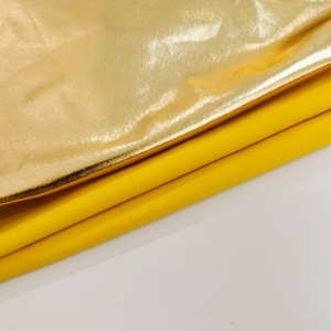 Tissu Textile PU élastique de luxe brillant doré de 0.4MM pour doublure de vêtement, artisanat, sac à main, meubles - Product Image 4