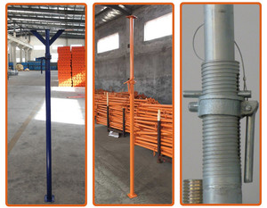 Puntales Acrow Galvanizados Ajustables para Techos Metálicos, Soporte Telescópico de Construcción, Poste de Soporte de Acero de Alta Resistencia - Product Image 6