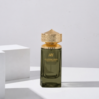 Botol Parfum Kosong Wanita 100ML Grosir, Pompa Semprot, Kaca Berkualitas Tinggi, Desain Arab Dubai