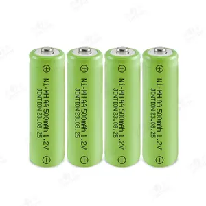 JINTION Nimh 500mAh 1.2v aa 배터리 aa 충전식 배터리 aa 태양 광 조명 아마존 맞춤형 인쇄에서 동일한 모델