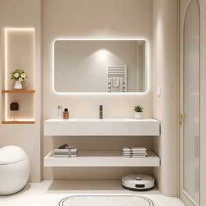Venta Directa de Fábrica de <span class=keywords><strong>Lavabos</strong></span> para Baño, Muebles de Baño de <span class=keywords><strong>Piedra</strong></span> para Grandes Proyectos Hoteleros, <span class=keywords><strong>Lavabos</strong></span> Personalizados al por Mayor OEM/ODM - Product Image 1