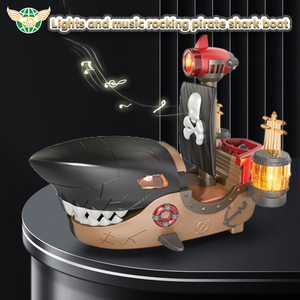 Produits phares Jouet éducatif électrique Forme de <span class=keywords><strong>requin</strong></span> <span class=keywords><strong>Bateau</strong></span> <span class=keywords><strong>pirate</strong></span> Lumière Son Jouet <span class=keywords><strong>bateau</strong></span> électrique - Product Image 5