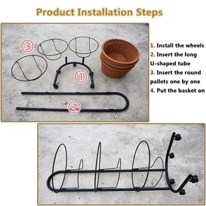 Scaffale Multilivello <span class=keywords><strong>in</strong></span> <span class=keywords><strong>Vimini</strong></span> per Cucina, Portaoggetti Rotante <span class=keywords><strong>in</strong></span> Plastica PP Effetto Rattan per Dispensa, Bagno, Camera da Letto - Product Image 4