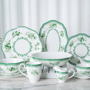 PITO nuovo arrivo stoviglie in porcellana ceramica Set <span class=keywords><strong>Vintage</strong></span> Design floreale porcellana <span class=keywords><strong>piatti</strong></span> e <span class=keywords><strong>piatti</strong></span> Set stoviglie stoviglie - Product Image 2