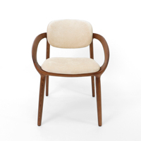 Chaises de salle à manger en bois massif avec revêtement et dossier en PU pour hôtels, restaurants, mobilier moderne de haute qualité de style nordique