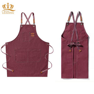 Delantal de <span class=keywords><strong>peluquería</strong></span> de cuero para hombres, delantal de lona para <span class=keywords><strong>peluquería</strong></span>, venta al por mayor - Product Image 3