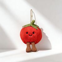 Peluche banane mignonne de dessin animé, poupée en peluche douce à poils super courts, porte-clés animal en peluche, cadeau pour enfants