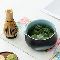 Ensemble de matcha premium, fouet japonais traditionnel Chasen, bol Chawan, kit de préparation du thé de qualité cérémonielle authentique