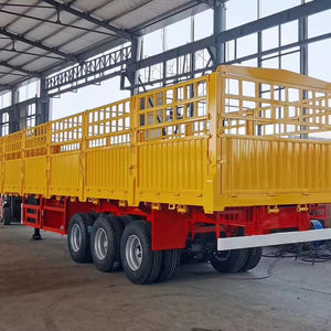 Suministro Directo <span class=keywords><strong>de</strong></span> Fábrica <span class=keywords><strong>de</strong></span> Semirremolque <span class=keywords><strong>de</strong></span> 3 Ejes <span class=keywords><strong>de</strong></span> Primera Calidad para el Transporte <span class=keywords><strong>de</strong></span> Ganado o Carga - Product Image 1