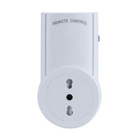 Prise électrique 10A 230V Contrôleur de sortie Lumière Prise de télécommande électrique avec 2 télécommandes