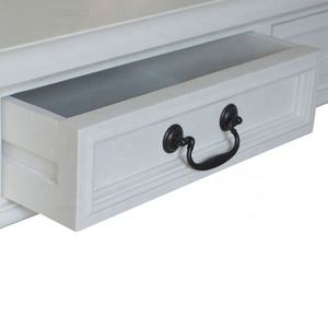 Muebles de roble Natural de estilo neoclásico francés para el hogar, oficina, trabajo, estudio, madera, escritorio de escritura, Hl143, 3 cajones - Product Image 4