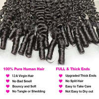 Paquets de cheveux humains bouclés birmans cheveux humains non transformés péruviens extensions de cheveux bruts armure