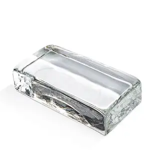 China factory supplier decorative use cheap solid crystal glass brick