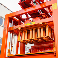 Máquina Semiautomática para Fabricar Bloques de Hormigón QTJ4-26C con Motor y Caja de Cambios