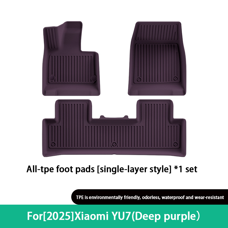 25 coussinets de pied monocouche YU7 (violet foncé)