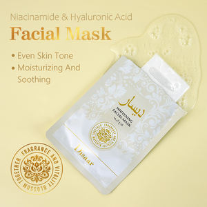 Masker Wajah lembaran wajah panas dengan Niacinamide & masker wajah hidrasi asam hialuronat pencahayaan bahkan warna kulit Perawatan Kulit - Product Image 3