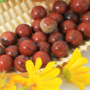 Cristales al por Mayor, Piedras Curativas a Granel, Esfera de <span class=keywords><strong>Jaspe</strong></span> Rojo de 2 cm, Esfera de Cristal Espiritual para Adornos de Feng Shui - Product Image 4