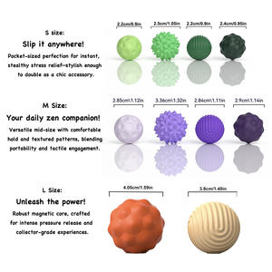 Giocattolo Antistress con Sfere Magnetiche, EDC, per Alleviare Ansia e Stress, <span class=keywords><strong>Palline</strong></span> in Silicone per Adulti, Bambini, Autismo e ADHD - Product Image 5