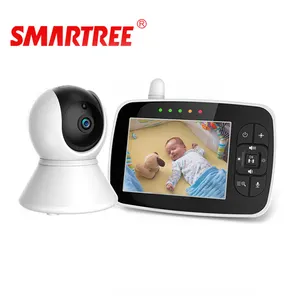 Smart life-monitor inalámbrico para bebés, cámara digital panorámica de 360 pulgadas, 3,5