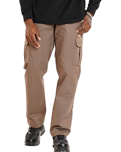 Pantalones Casuales de Trabajo para Hombre, Ligeros, de Lona, Cintura Media, Corte Recto, Transpirables, con Múltiples Bolsillos, a la Moda - Product Image 1