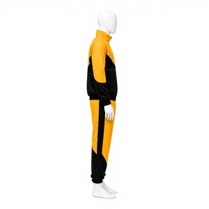 Survêtement de jogging en nylon avec fermeture éclair, logo personnalisé du fabricant, streetwear, coupe-vent, pour homme, en vente - Product Image 4