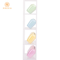 Étui à lunettes rigide rectangulaire couleur macaron nacré scintillant, anti-rayures, logo personnalisé, multicolore, vente en gros