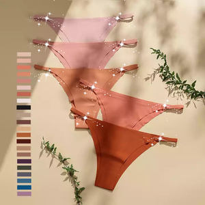 Culotte <span class=keywords><strong>Tanga</strong></span> en coton, sous-vêtements sans couture pour femmes, coupe Laser, Culotte Sexy, string Hipster, offre spéciale - Product Image 1