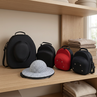 Boîte à chapeaux rigide en EVA anti-déformation, prix usine, outillage existant, étui de voyage portable pour casquette de baseball, sac de voyage en EVA pour cowboy