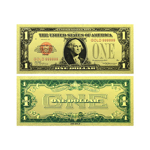 Set Uang Kertas Palsu Dolar AS Denominasi Lengkap 1-100, Uang Film untuk Pesta, Lembaran Emas, Kartu Kenang-kenangan - Product Image 2