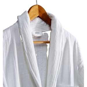 Ury <span class=keywords><strong>Peignoir</strong></span> <span class=keywords><strong>de</strong></span> douche blanc avec logo brodé personnalisé <span class=keywords><strong>de</strong></span> haute qualité pour hôtel - Product Image 3