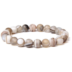 Pulsera Elástica de Piedras Preciosas de 8mm, Cristal Natural de Ágata, Amatista, <span class=keywords><strong>Cornalina</strong></span>, Pulsera de Sanación Reiki para Mujeres y Hombres - Product Image 6