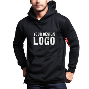 Sudadera con capucha para hombre, estilo americano, holgada, con bolsillo en el brazo, informal urbana, de peso pesado, para gimnasio y deporte, tallas grandes - Product Image 4