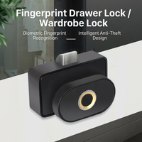 Serrure Intelligente à Empreinte Digitale et Mot de Passe, Déverrouillage à Distance via APP Bluetooth, pour Meubles, Portes d'Armoire, Maison et Bureau - Direct Usine