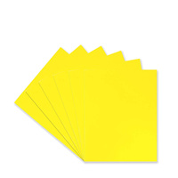 2025 dossier de bureau écologique papier 11Pt en blanc et jaune vif 50 pièces/boîte avec deux poches