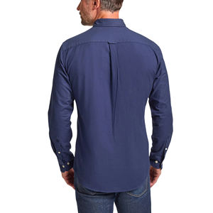 Camisa Oxford para Hombre, 100% Algodón, Color Sólido, Manga Larga, Cierre de Botones, Corte Entallado, Formal, para el Trabajo, Servicio de Muestra Personalizada - Product Image 2