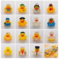 Cadeau de Pâques Jouet de bain flottant Infirmière Occupation Squeaker 2 pouces Jaune Canard Assortiment en vrac Canard en caoutchouc