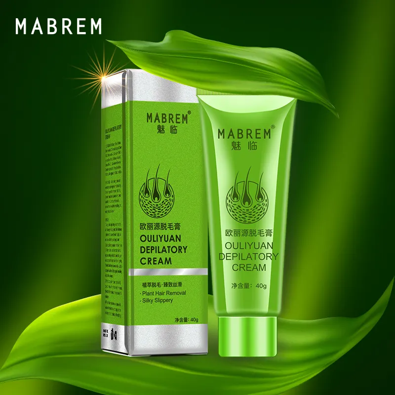 MABREM Men and Women Body Hair Removal Cream Hand Leg Hair Loss Depilatory Cream Clear pore dirt Removal Armpit Hair Care 40g