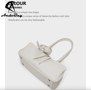 กระเป๋าหนังวัวแท้ AndoBag รุ่นใหม่ กระเป๋าสะพายข้าง สายสะพายไหล่ ทรงสี่เหลี่ยม หนังนิ่ม กระเป๋าผู้หญิง สำหรับใช้ในชีวิตประจำวัน 2530 - Product Image 4