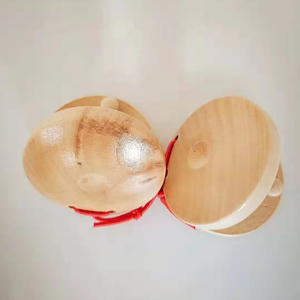 Bán Buôn Bộ Gõ Nhạc Cụ Biểu Tượng Tùy Chỉnh Ngón Tay Nhỏ Có Kích Thước Chơi Bằng Gỗ Castanet - Product Image 4