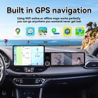 Écran radio MOOKAKA 13,1+12,3 pouces pour Hyundai I30 2017-2018, navigation GPS Android, autoradio, CarPlay sans fil, Plug & Play