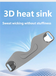 Genouillère en silicone respirante et flexible avec sangle réglable pour le soulagement de la douleur, idéale pour la protection au basketball et l'utilisation au printemps - Product Image 3