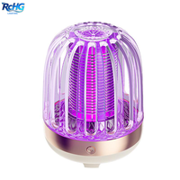 Piège à insectes LED UV anti-moustiques, lampe tue-insectes IP65, lumière bleue écologique à intensité variable, batterie incluse pour le camping