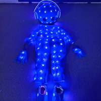 Costume LED Shengchi pour Spectacles, Tenue Lumineuse pour Fêtes, Costume de Robot de Danse, Mascotte Lumineuse, Costumes de Fête et de Club Lumineux