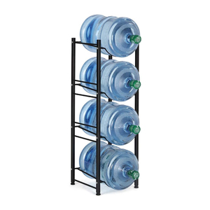Soporte Desmontable Negro de 4 Niveles para Dispensador de Agua, Organizador de Botellas de Agua de 5 Galones, Estante de Almacenamiento para Cocina - Product Image 1